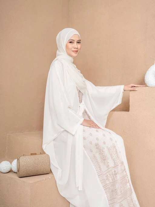 Image of Azmiza - Lana Kaftan(Kaftan Gamis Umroh Haji Daily Bahan Ceruty Babydoll Premium)