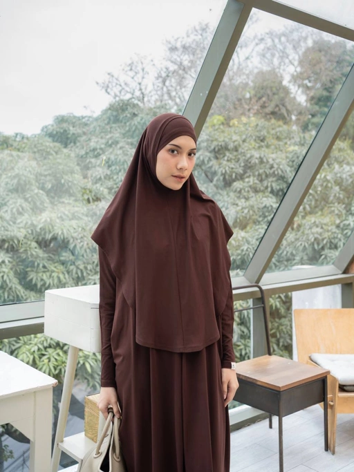 Image of Azmiza - Hayya Instant-(HIJAB ONLY)- (Hijab Instant Plus Inner Daily Umroh Haji Bahan Premium Spandex Cotton)