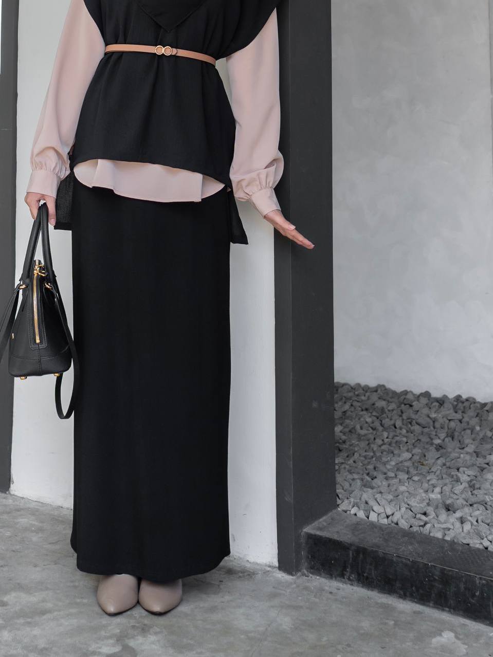 Azmiza - Span Skirt (Rok Span Up To Jumbo Size Stretch Daily Special Occasion Bahan Premium Knit)