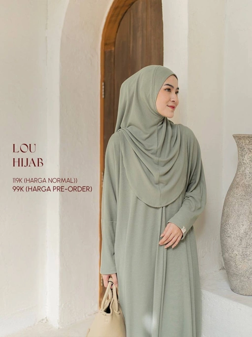 Image of Azmiza - Lou - (HIJAB ONLY)-(Hijab Instant Daily Umroh Haji Bahan Soft Rib Knit)