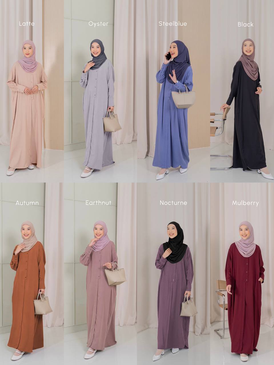 Azmiza - Izzy Dress - Soft Cotton Premium ( Dress Daily Special Occasion Umroh Haji Bahan Premium Soft Cotton)