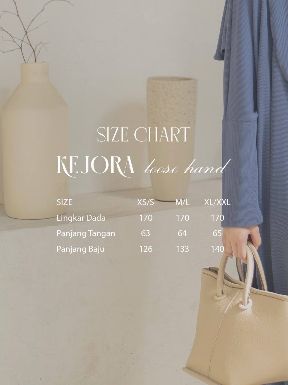 Azmiza - Kejora - Loose Hand-(ABAYA ONLY)- (Abaya Oversize Up To Jumbo Size Daily Umroh Haji Bahan Soft Rib Knit)