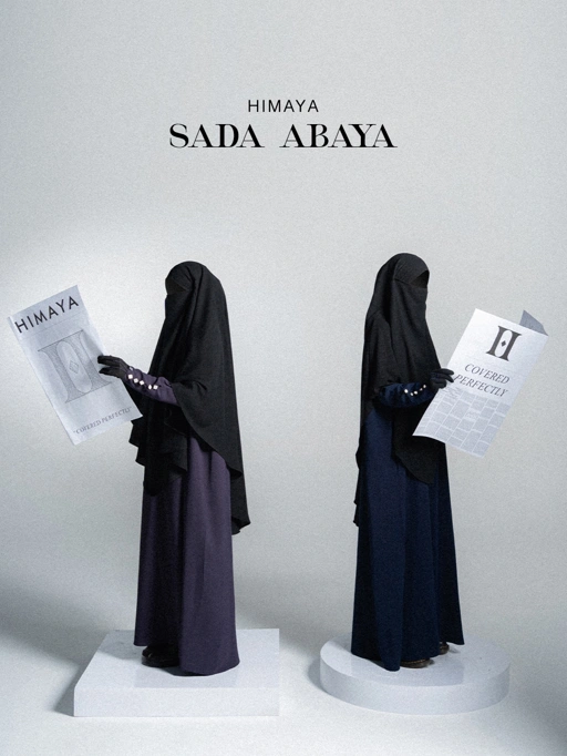 Image of Himaya - Sada Abaya - (ABAYA ONLY) - (Abaya Up To Jumbo Size Daily Umroh Haji Bahan Mazen Anti UV)