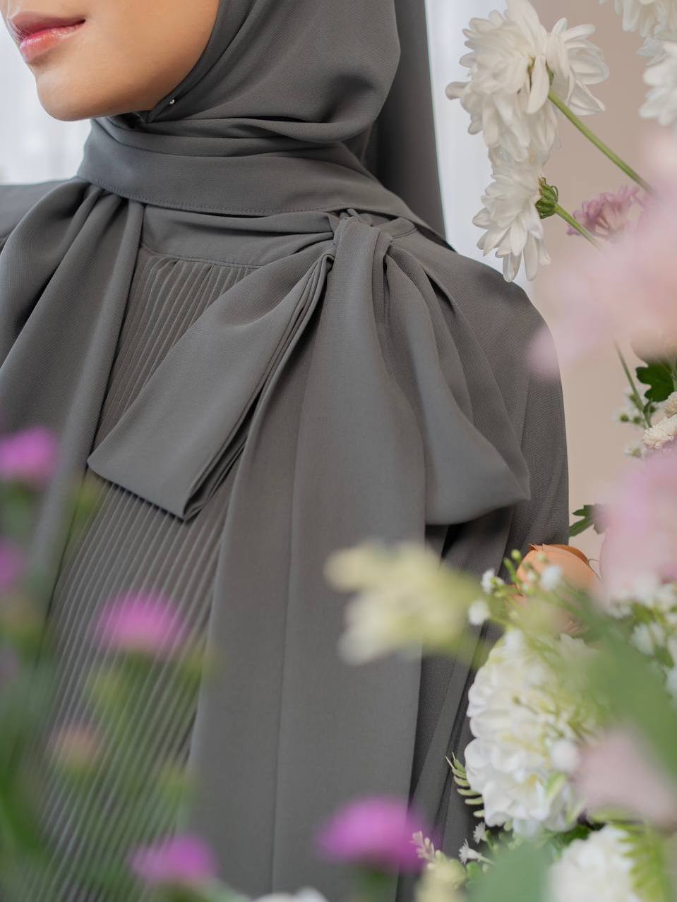 AZMIZA - MADELINE SERIES ( Dress Special Occasion Bahan Armani Silk dan Pleats)