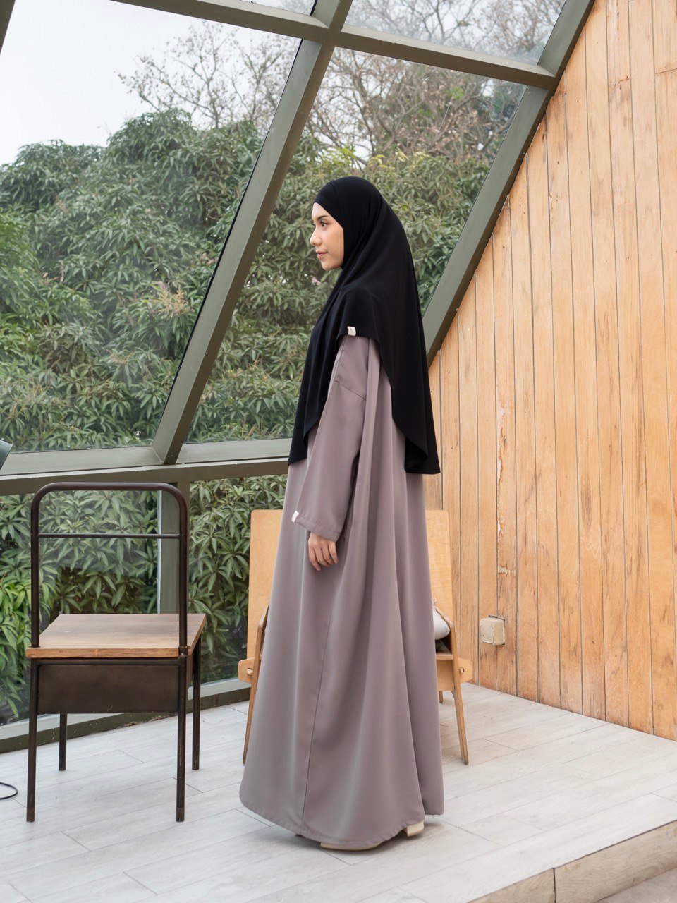Azmiza - Medina Abaya _ ( Abaya Oversize Up To Jumbo Size Daily Umroh Haji Bahan Sahara Platinum)