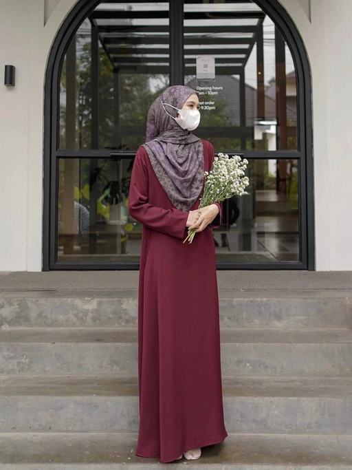 Image of Azmiza - Basic Dress Murakami (Dress Daily Haji Umroh Bahan Marukami)