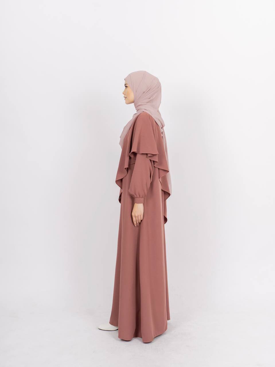 Azmiza - Meera - Dress (Dress Daily Haji Umroh Bahan Soft Linen)