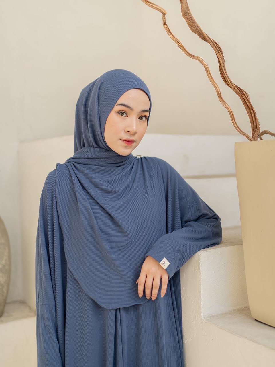 Azmiza - Jada - (HIJAB ONLY)-( Hijab Instan Daily Umroh Haji Bahan Soft Rib Knit)