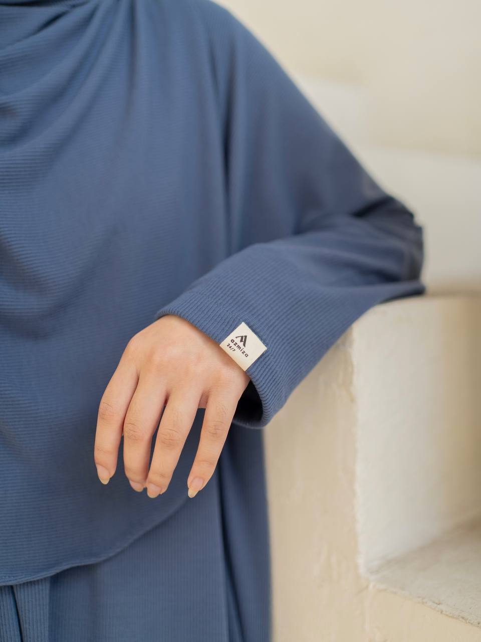 Azmiza - Kejora - Loose Hand-(ABAYA ONLY)- (Abaya Oversize Up To Jumbo Size Daily Umroh Haji Bahan Soft Rib Knit)