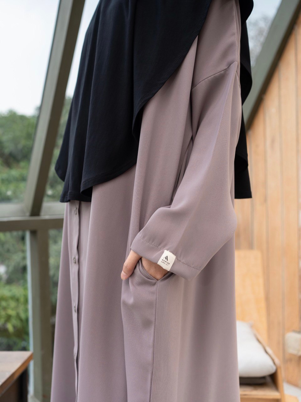 Azmiza - Medina Abaya _ ( Abaya Oversize Up To Jumbo Size Daily Umroh Haji Bahan Sahara Platinum)