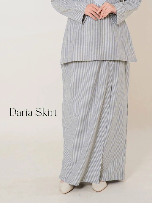 Image of Azmiza - Daria Skirt - Rok Span Rok Stripe Rok Jumbo Bahan Cotton Nyaman
