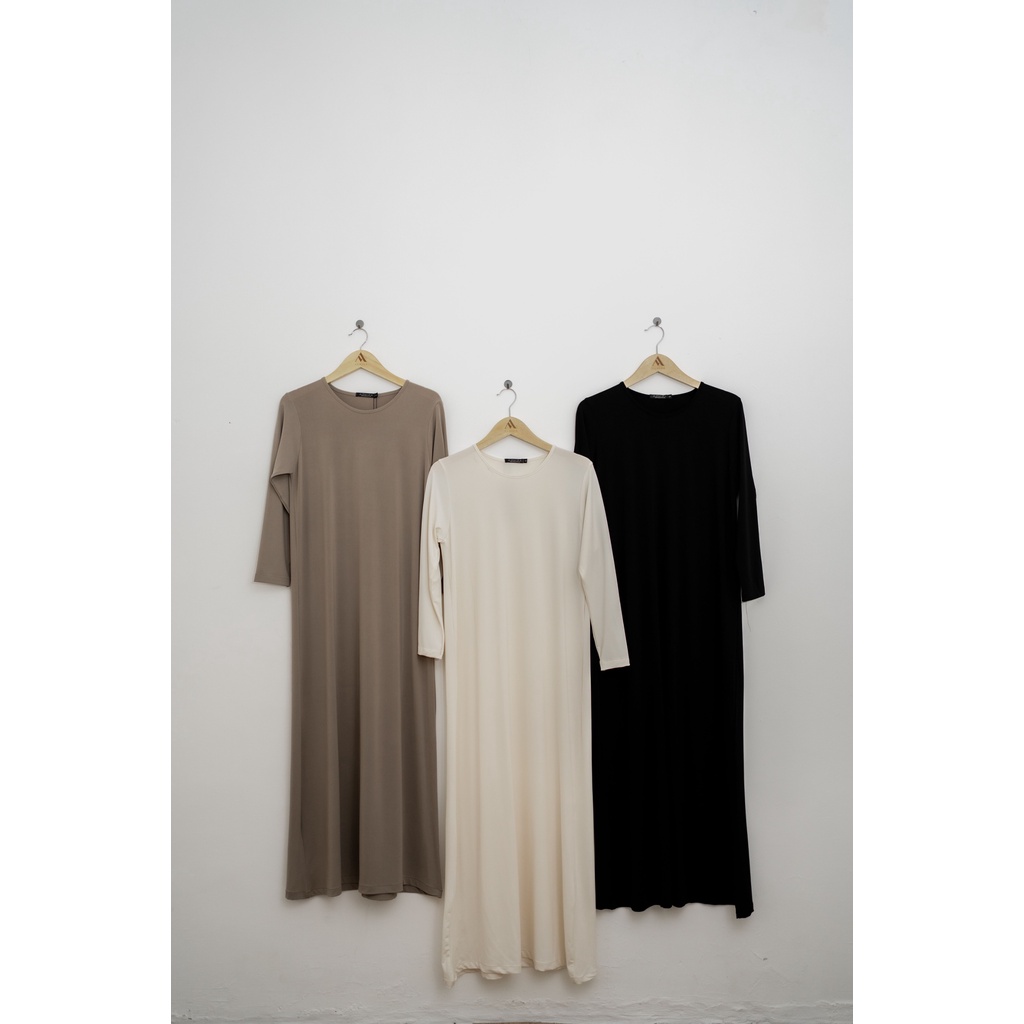 Azmiza - Inner Dress - Spandex Katun (Manset Dress Up To Jumbo Size Stretch Bahan Spandex Katun)