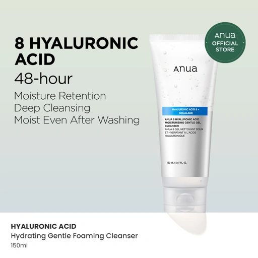 Image of ANUA HYALURONIC ACID GENTLE FOAMING CLEANSER 150ML