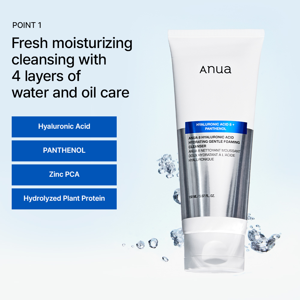 ANUA HYALURONIC ACID GENTLE FOAMING CLEANSER 150ML