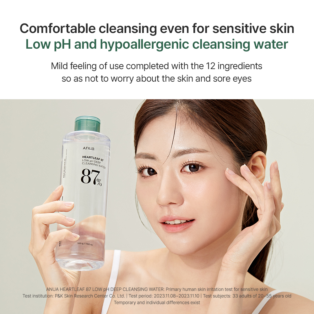 ANUA HEARTLEAF LOW PH DEEP CLEANSING WATER 500g