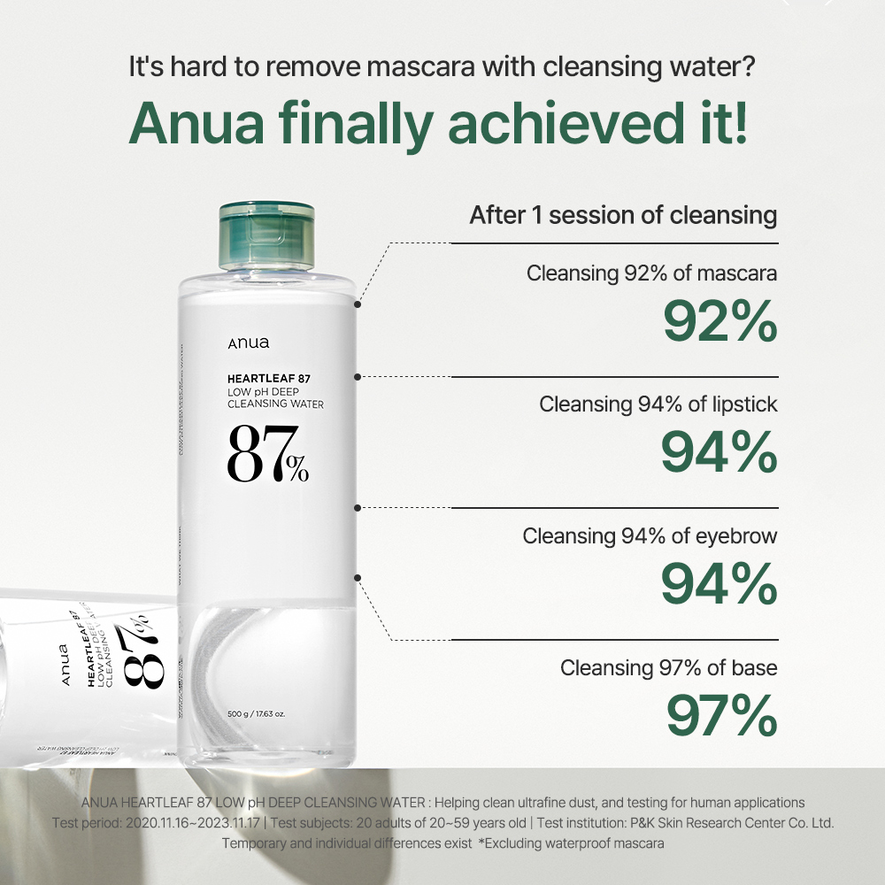 ANUA HEARTLEAF LOW PH DEEP CLEANSING WATER 500g