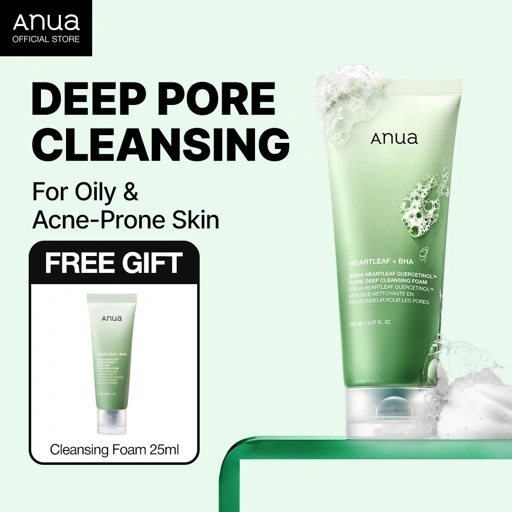 Image of ANUA HEARTLEAF QUERCETINOL PORE DEEP CLEANSING FOAM 150ml