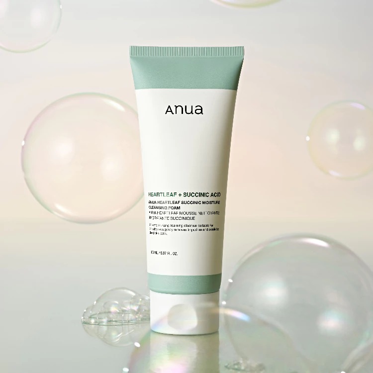 ANUA HEARTLEAF SUCCINIC MOISTURE CLEANSING FOAM 150ml