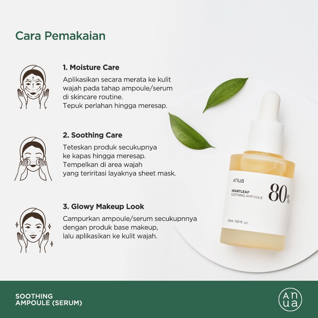 ANUA Heartleaf 80% Soothing Ampoule (Serum) 30ml
