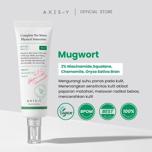 Image of AXIS-Y - Complete No-Stress Physical Sunscreen Version 3 50ml