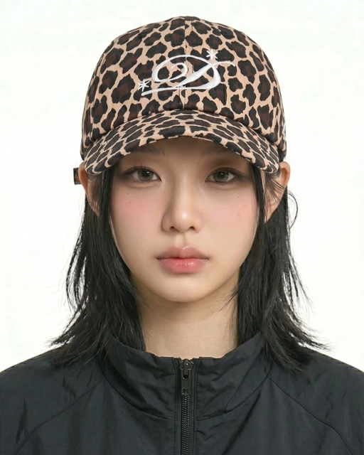 Image of D Logo Cap (Leopard Brown)