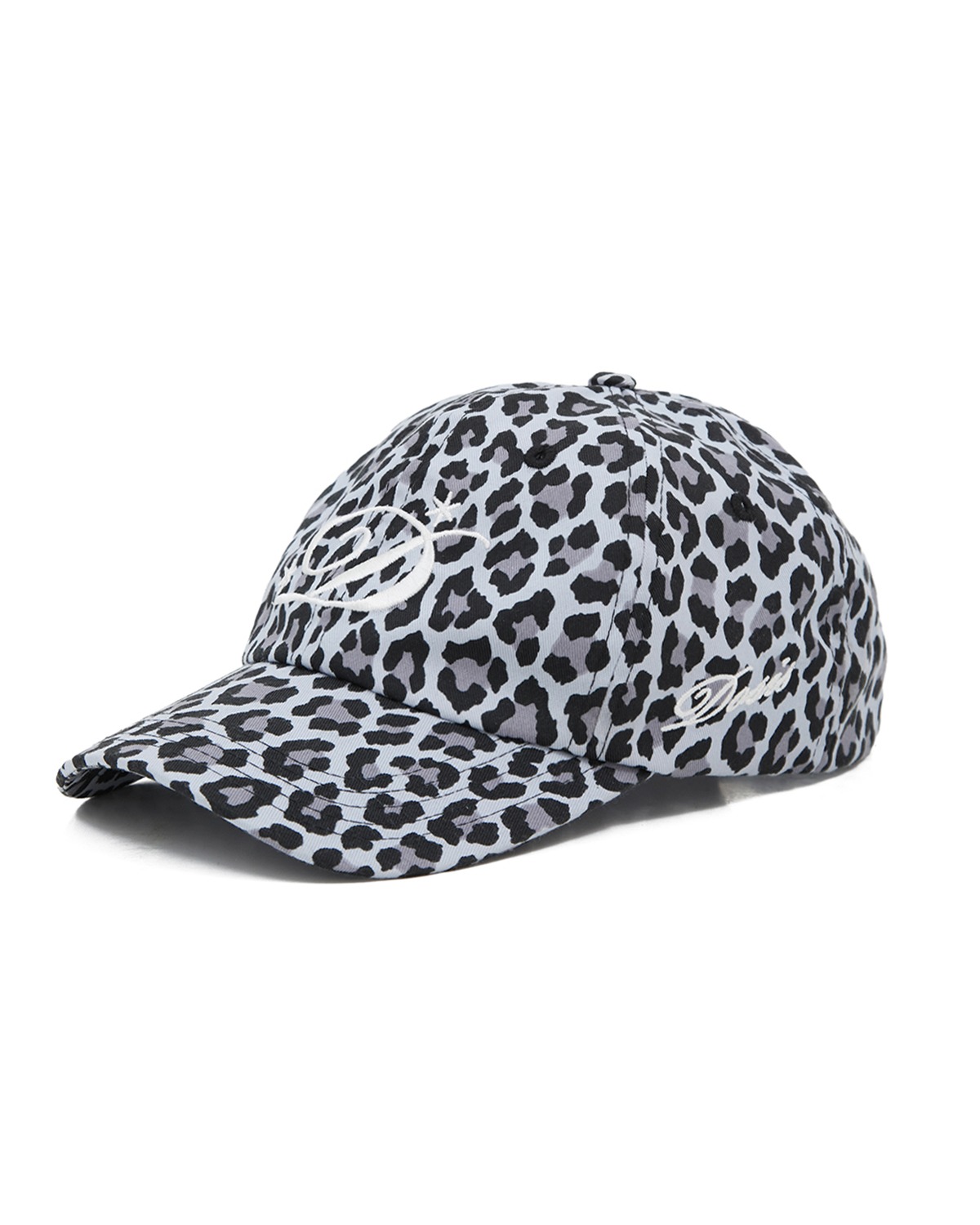 D Logo Cap (Leopard White)