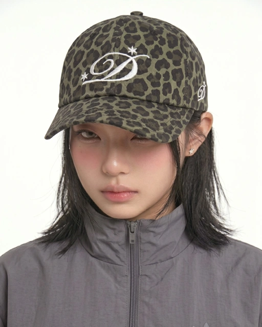 Image of D Logo Cap (Leopard Green)