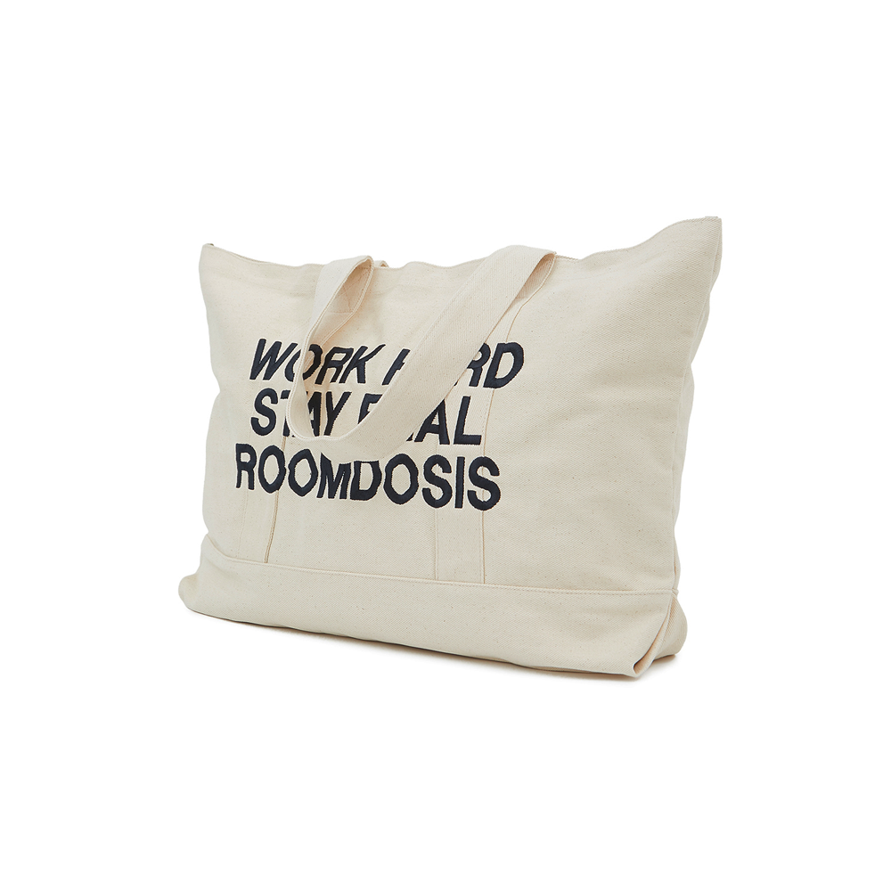 Work Hard Stay Real Bag (Beige)