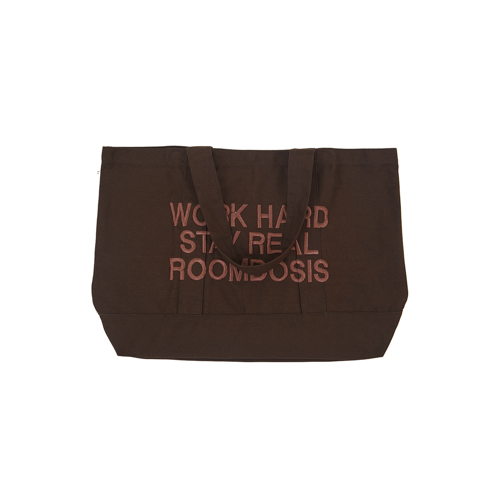 Work Hard Stay Real Bag (Brown)