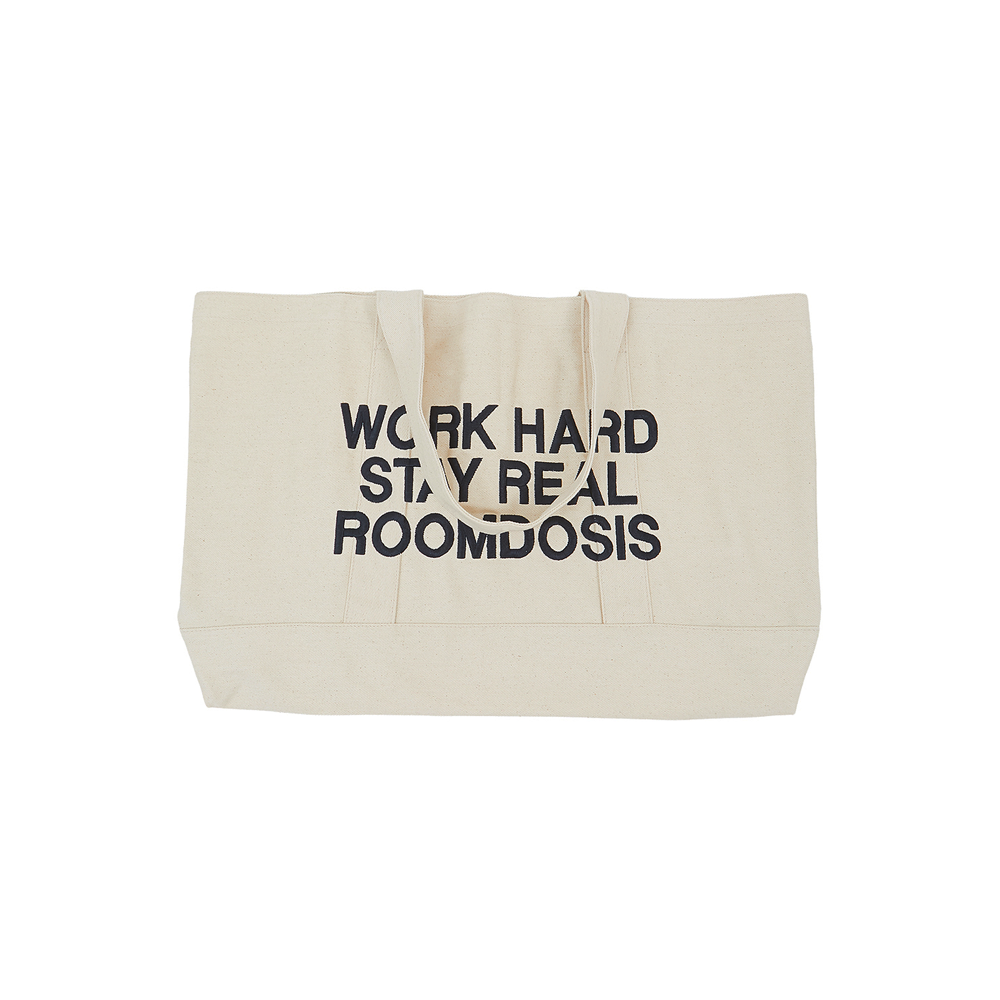 Work Hard Stay Real Bag (Beige)