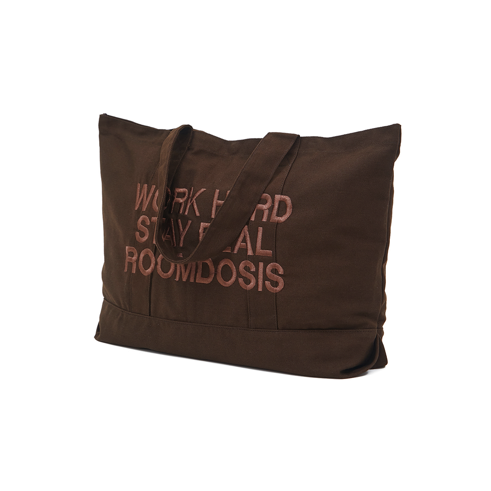 Work Hard Stay Real Bag (Brown)