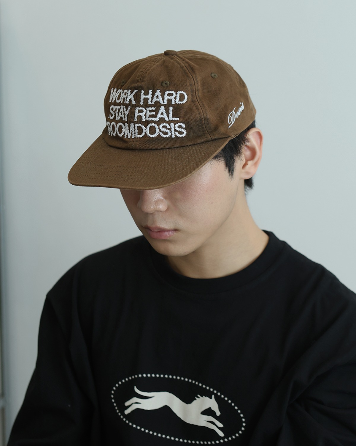Work Hard Stay Real Cap (Brown)