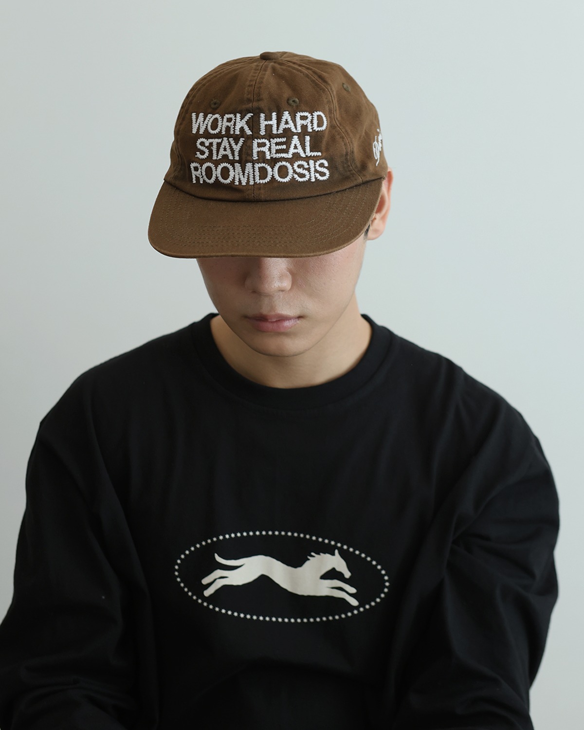 Work Hard Stay Real Cap (Brown)