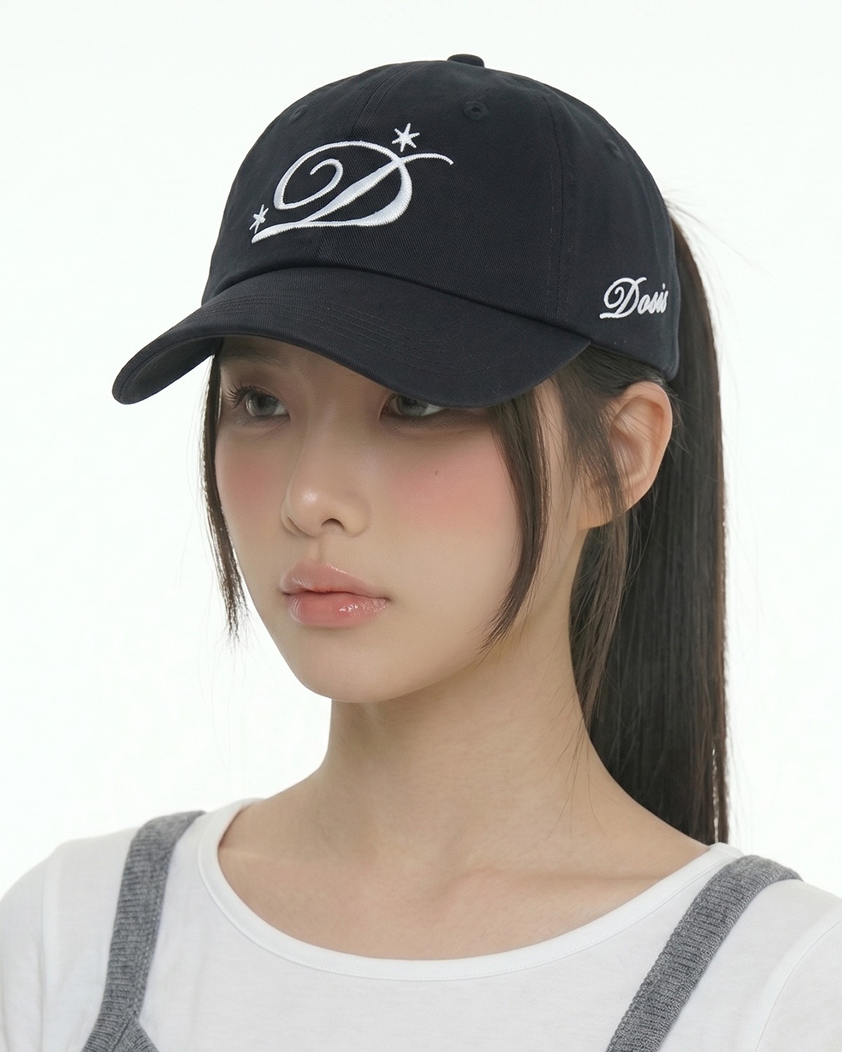 D Logo Cap (Black) 