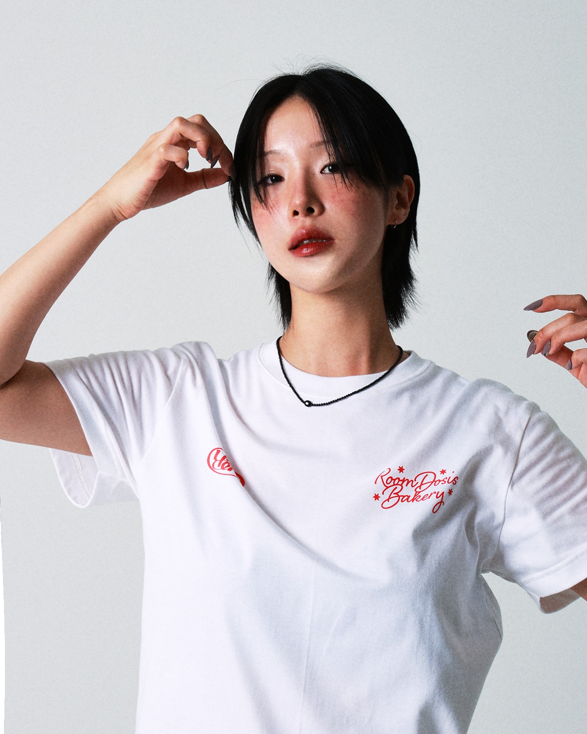 Bakery Club T-shirt (White Red)