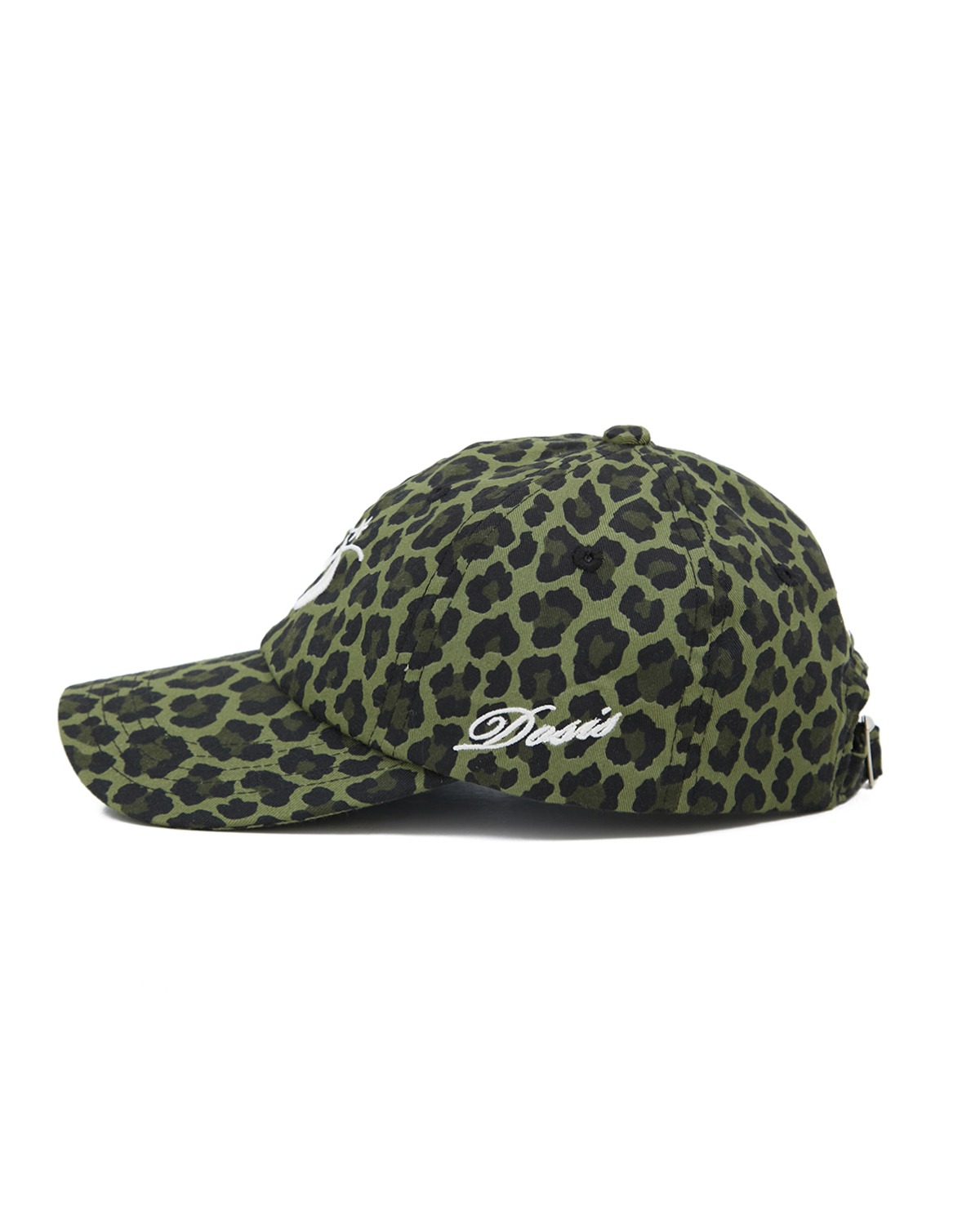 D Logo Cap (Leopard Green)