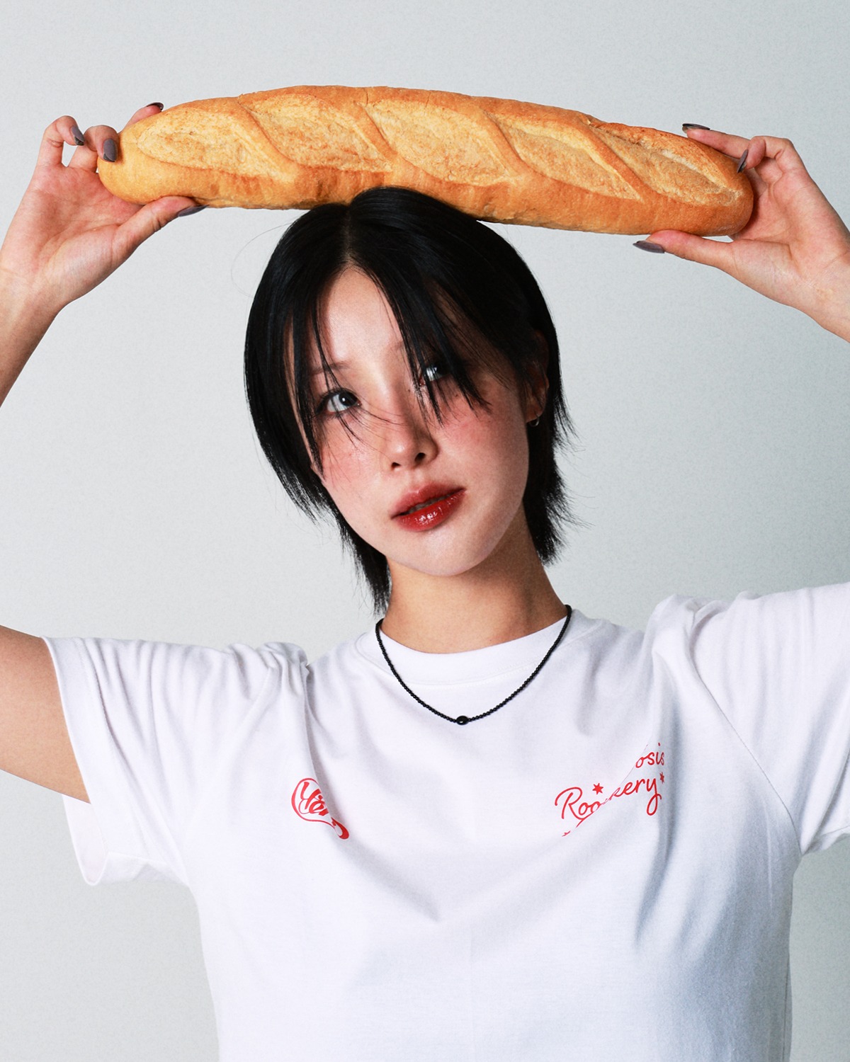 Bakery Club T-shirt (White Red)