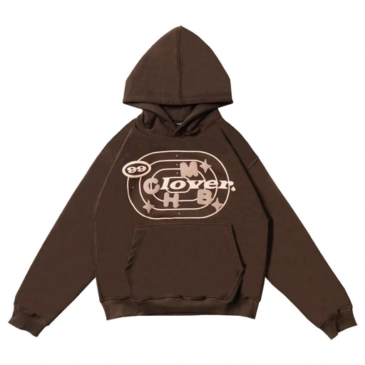 Image of HOODIE CHAMBRE DE 99 CLOVER CHOCOLATE - L