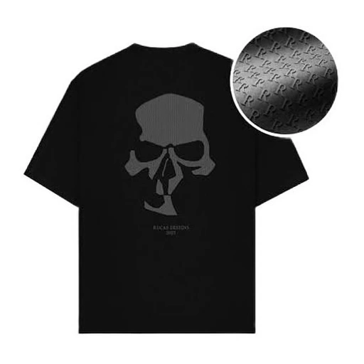 Image of RUCAS “HAND STITCH” MONOGRAM SKELETON TEE - XL