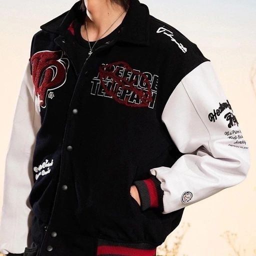 Image of HEATWAVE SMOOCH VARSITY JACKET PREFACE X TELEPATI.CHE (LIMITED EDITION) - L