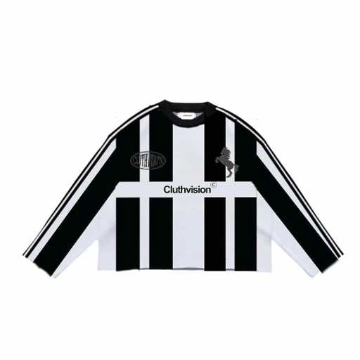 Image of KNITWEAR LUCKY NUMBER BLACK AND WHITE CLUTHVISION - M, L