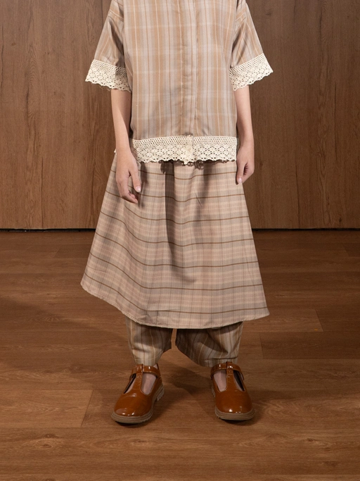 Image of SABINE AND HEEM - MAE Plaid Skirt Pants - Kids - Celana Rok Anak