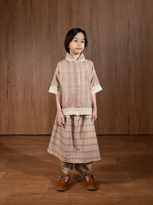 Image of SABINE AND HEEM - SKIPPY Lace Shirt - Kids - Atasan Kemeja Anak