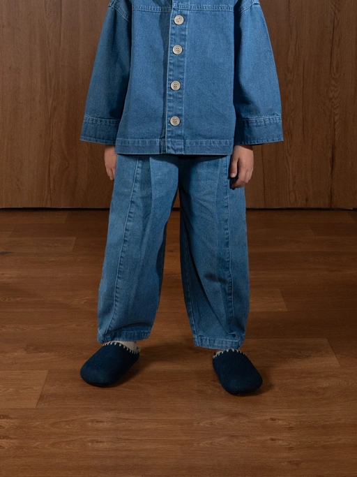 Image of SABINE AND HEEM - OBBA Barrel Denim Pants  - Celana Panjang Denim Anak