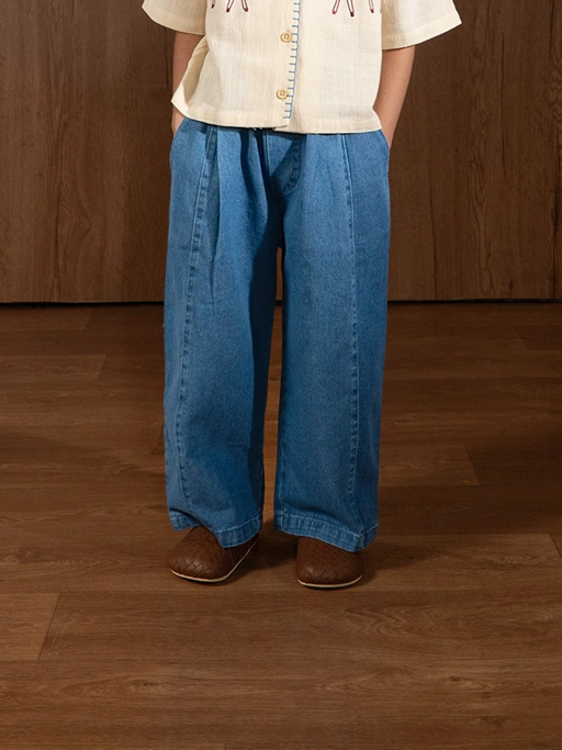 Image of SABINE AND HEEM - OBBY Loose Pants Denim  - Celana Denim Pants Anak