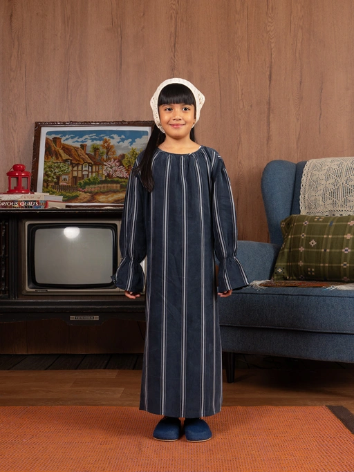 Image of SABINE AND HEEM - LOUI Longdress - Navy - Kids - Dress Anak