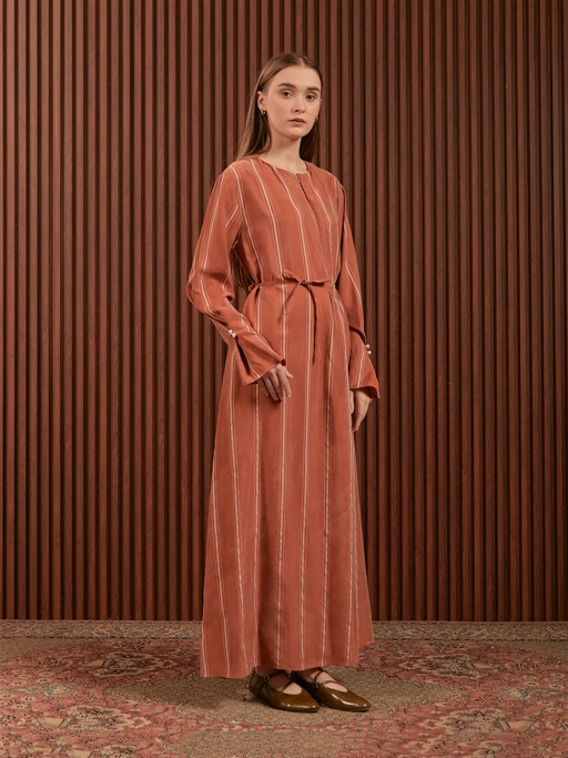 Image of SABINE AND HEEM - LOUI Longdress - Terracota - Adult - Dress dewasa