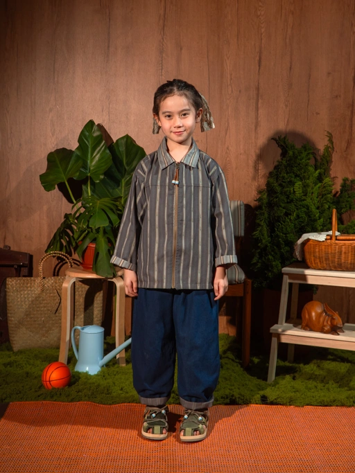 SABINE AND HEEM x KARROT - TOBB Collar Twill Jacket - Atasan Jaket Reversible Anak