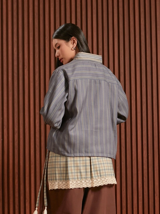 SABINE AND HEEM x KARROT - TOBB Collar Twill Jacket - Atasan Jaket Reversible Dewasa