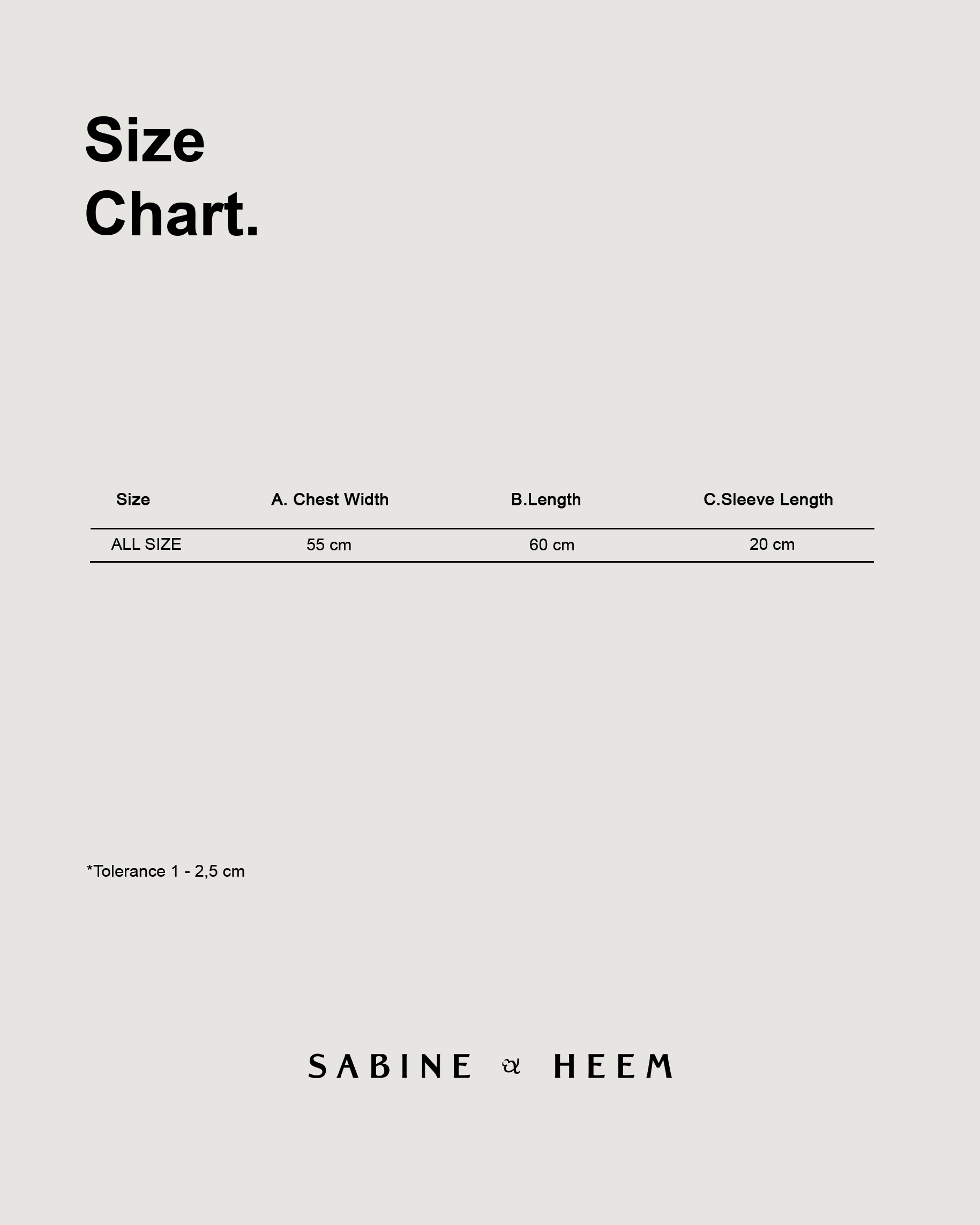 SABINE AND HEEM - DOO Cotton Tee - Beige - Adult Cotton T-Shirt